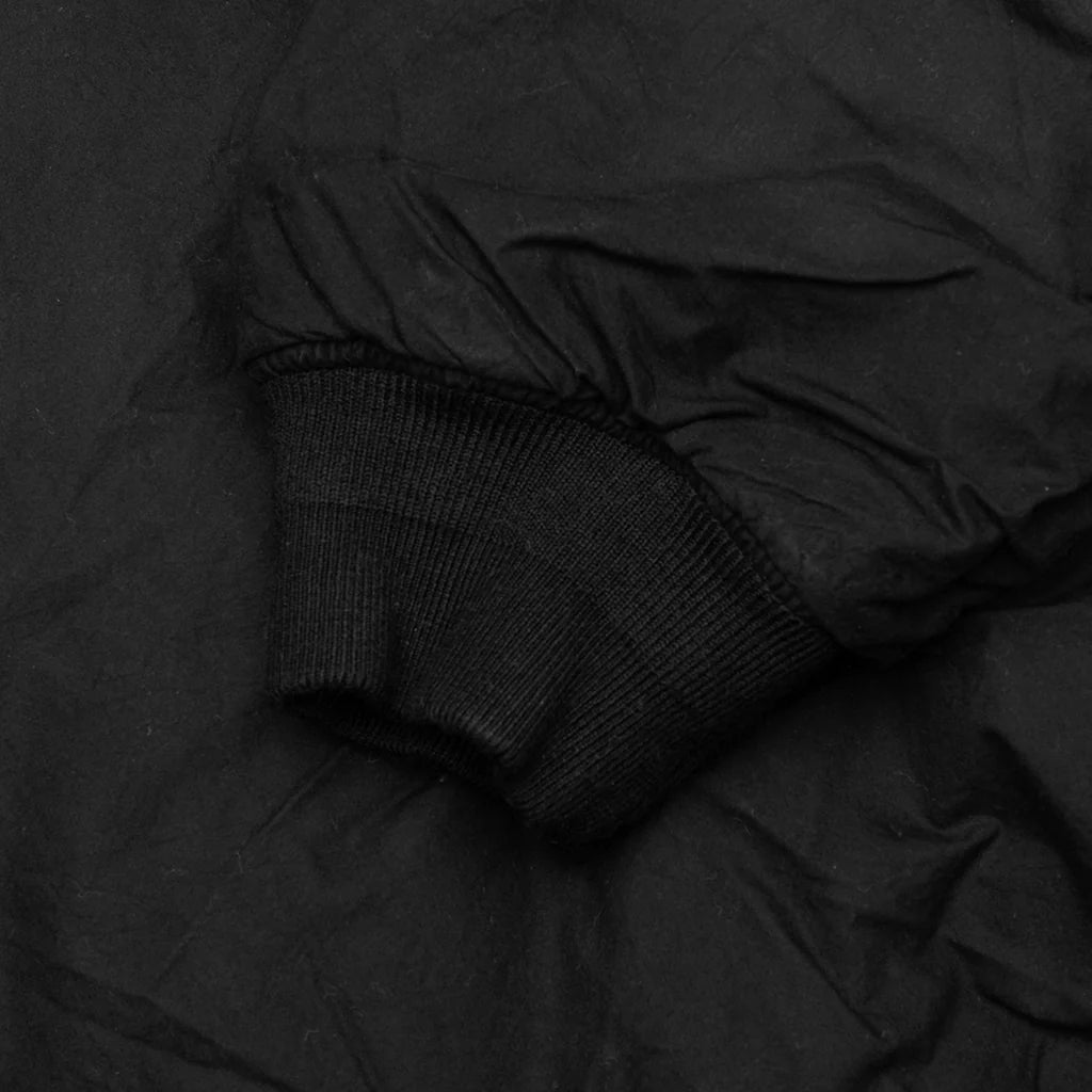 Quilted Bomber Waxed Black