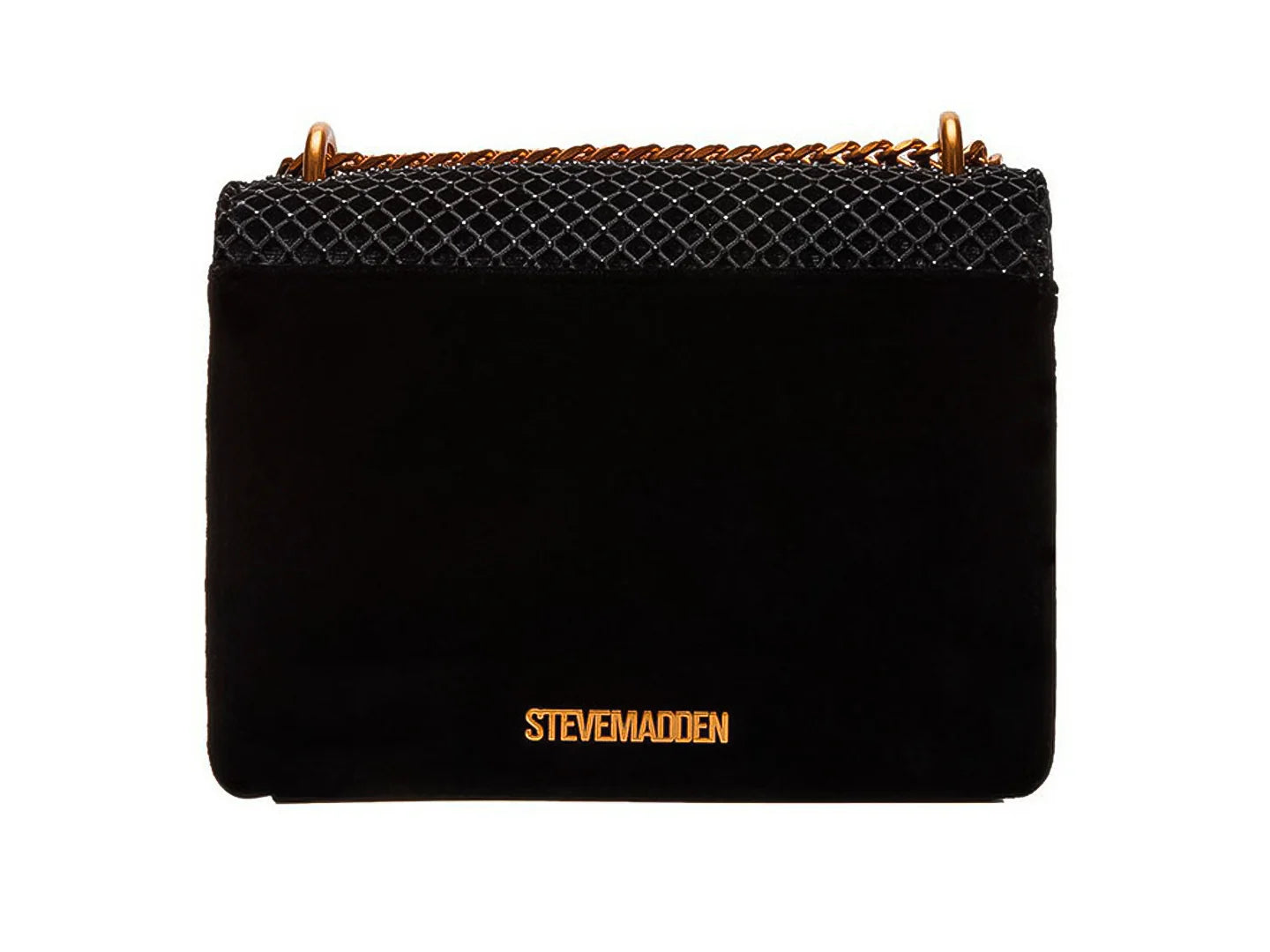 Bolso Steve Madden Bamara Negro y Dorado para Mujer