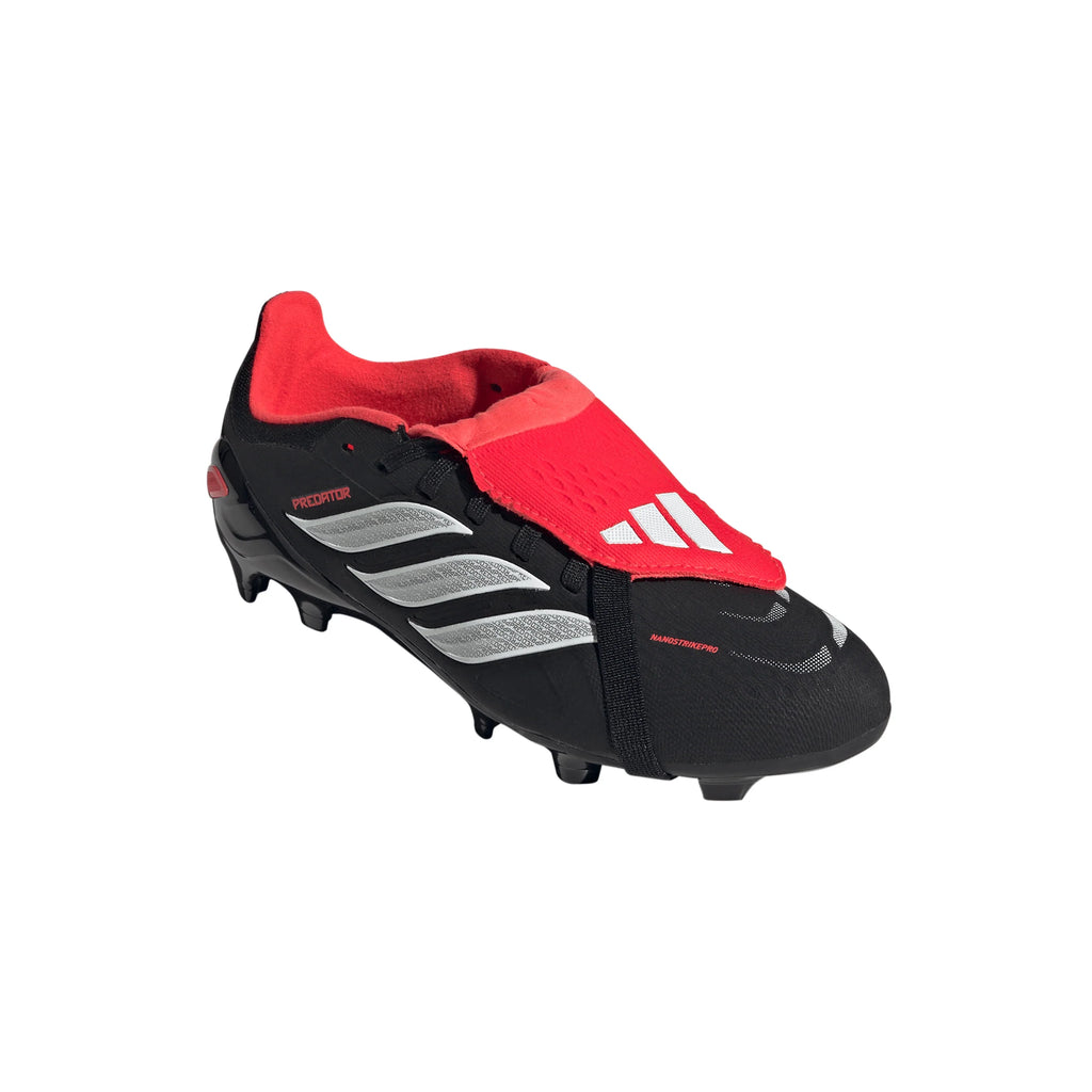 adidas Predator Elite Fold Over Tongue FG Firm Ground Youth Soccer Cleats Black