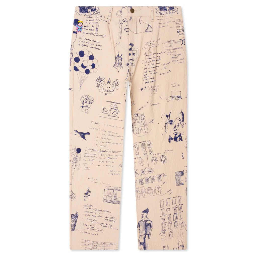 Doodles Linen Pants Tan