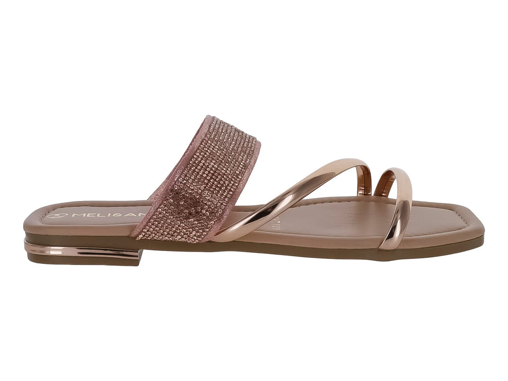 Sandalias Casuales MeliAna Oro Rosado para Mujer