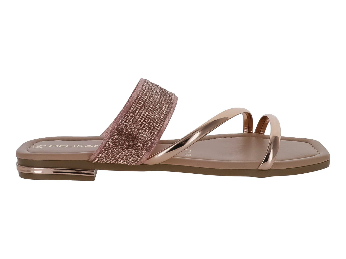 Sandalias Casuales MeliAna Oro Rosado para Mujer