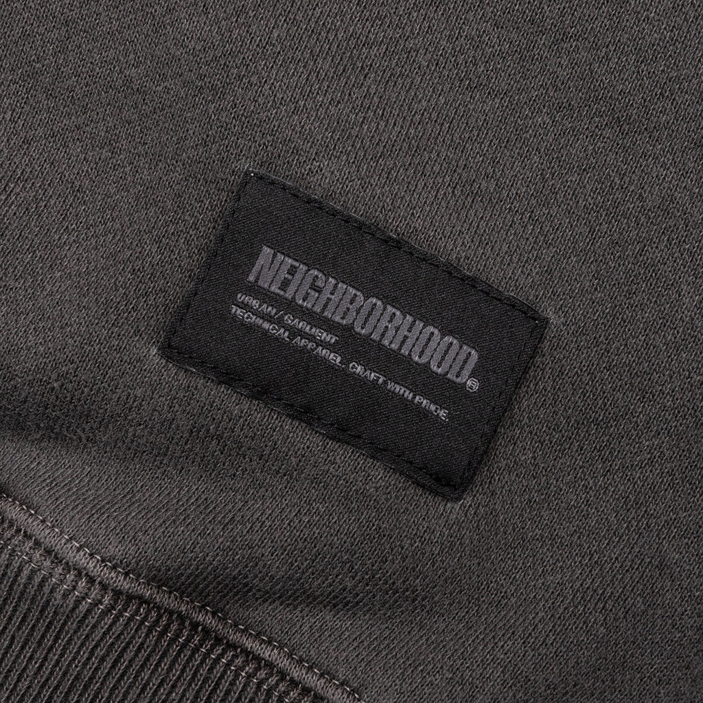 Pigment Dyed Sweat Shirt L S Black