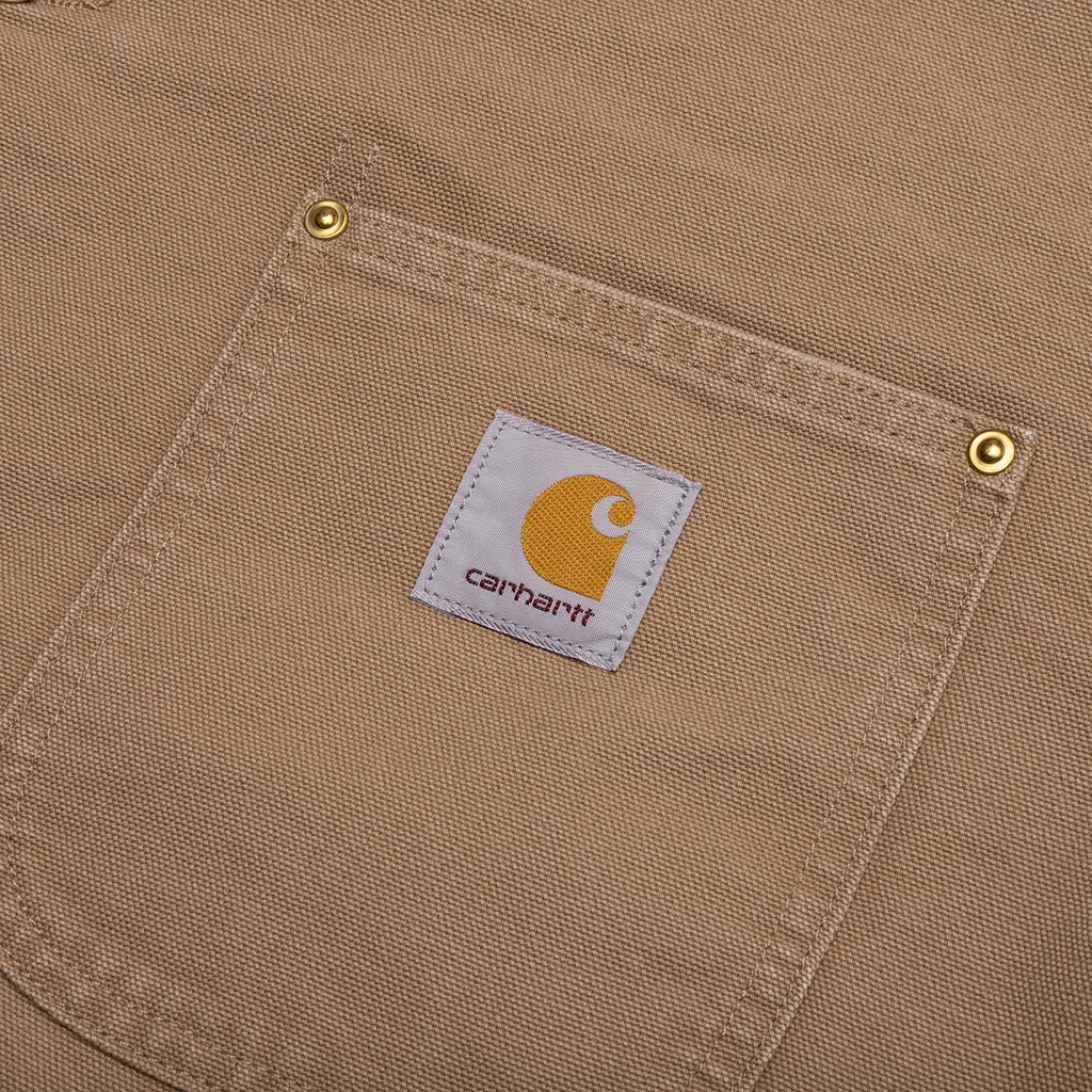 OG Chore Coat Aged Canvas Peanut Black