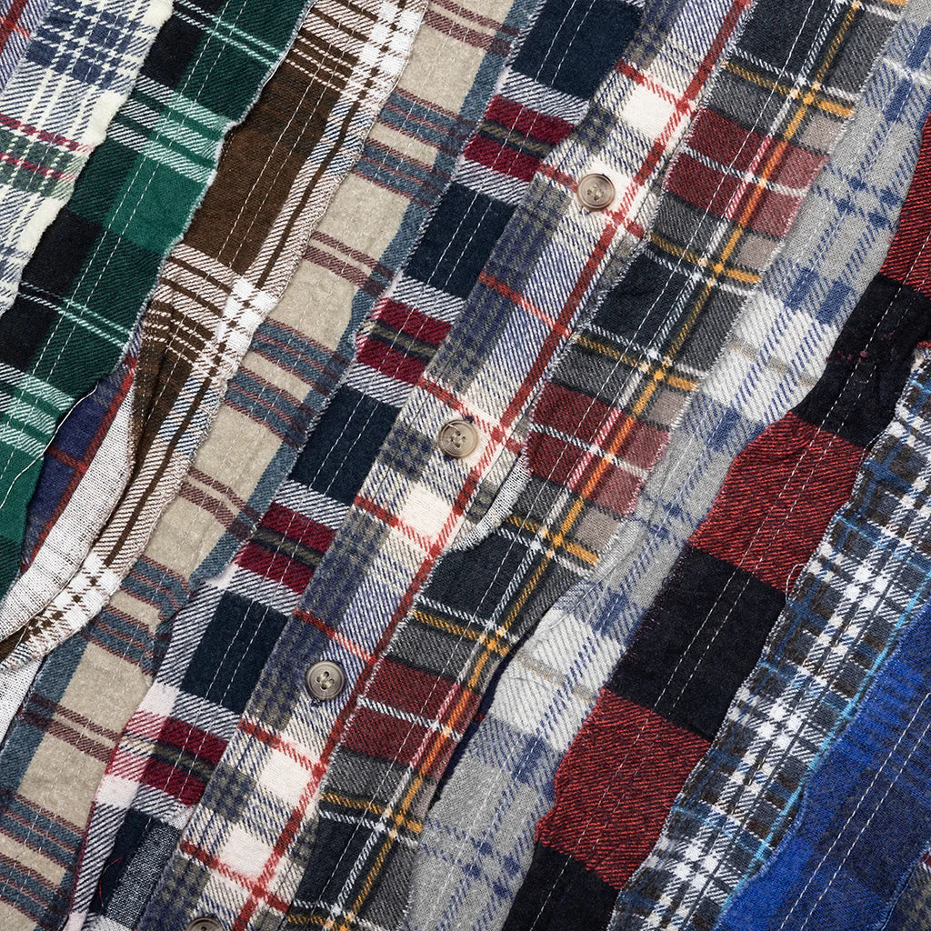 Ribbon Flannel Shirt Assorted