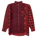 Flannel Shirt 7 Cuts Shirt Over Dye Red