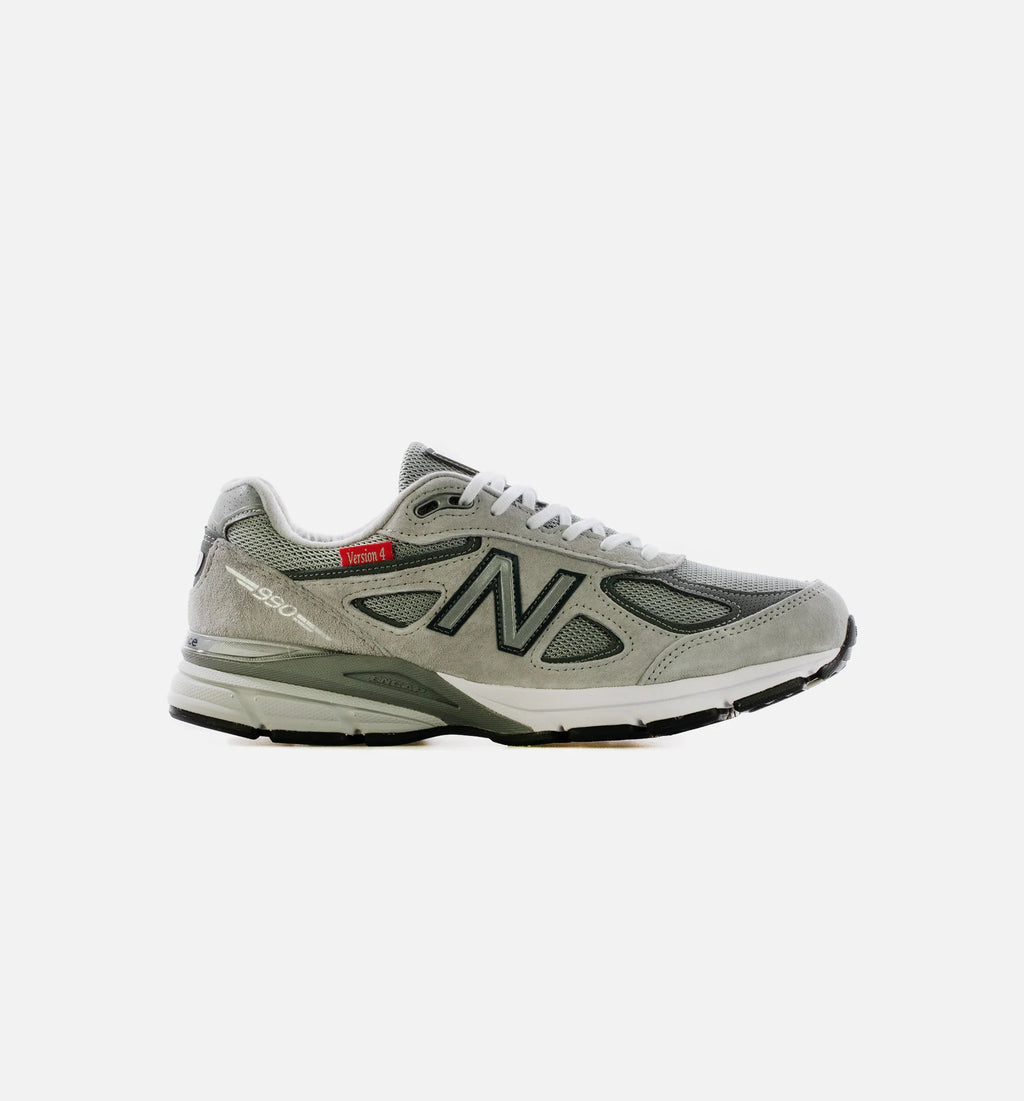 Made in USA 990v4 Mens Running Shoe Gray White