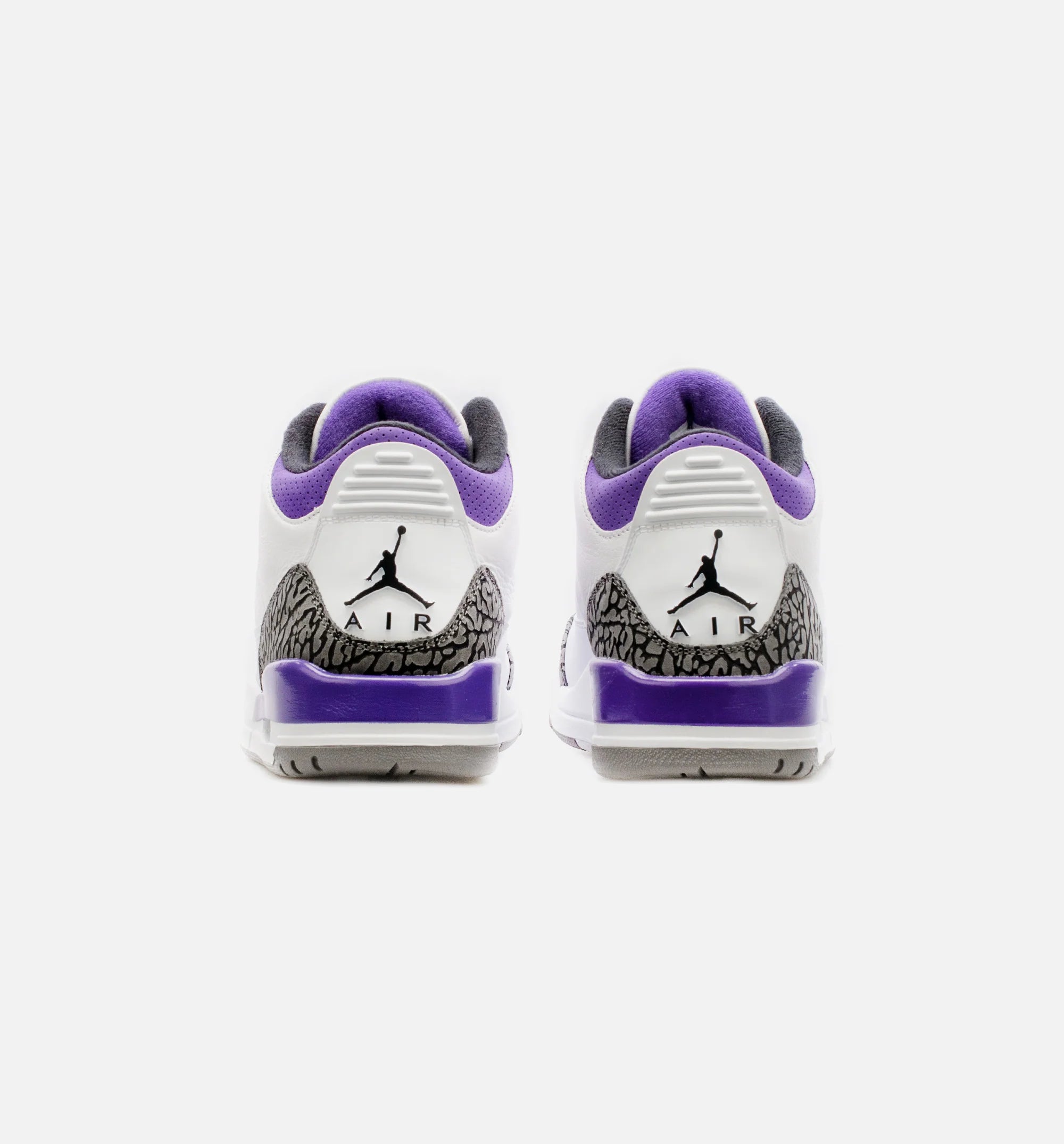 Air Jordan 3 Retro Dark Iris Mens Lifestyle Shoe White Purple Free Shipping