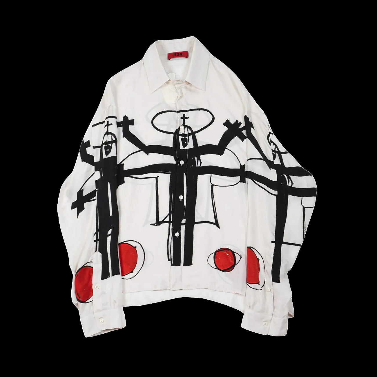 424 Camicia Uomo Shirt Off White