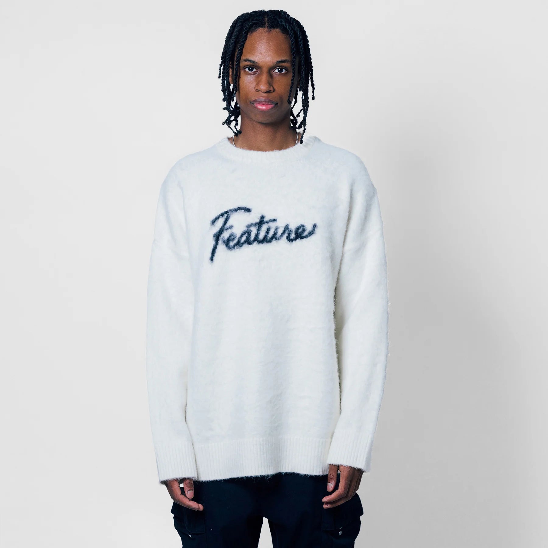 Script Logo Sweater Cream