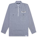 Classic Work L S Pullover Shirt Indigo