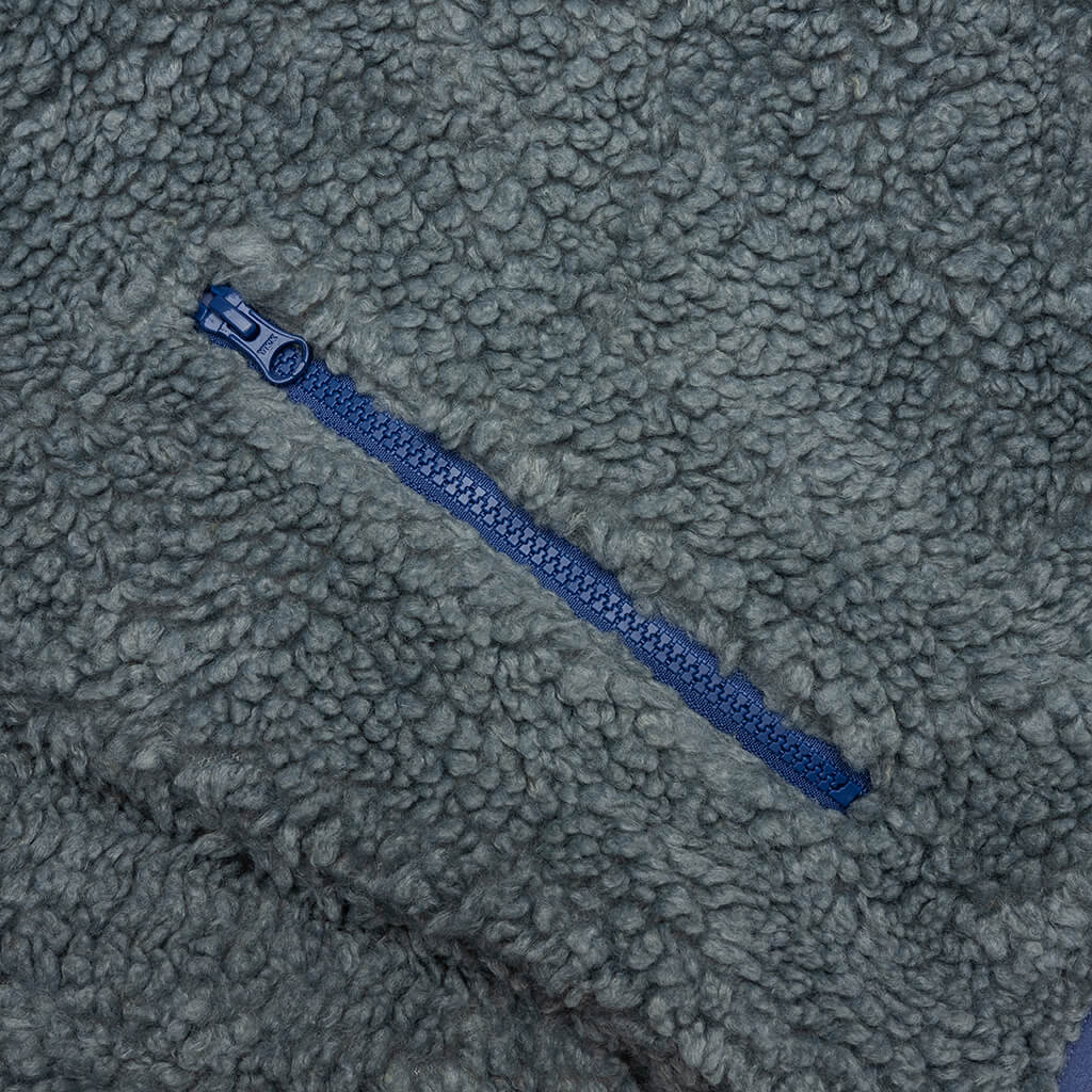 Sherpa Reversible Jacket Bluestone