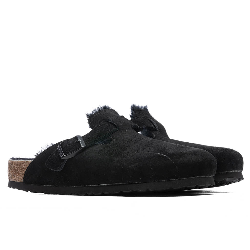 Wide Boston Shearling Black