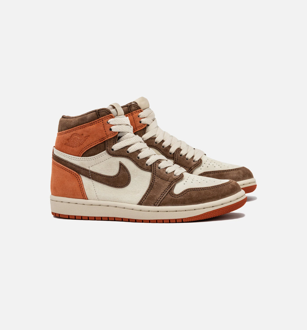 Air Jordan 1 High OG Womens Lifestyle Shoe Dusted Clay Cacao Wow Burnt Sunrise