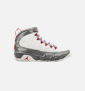 Air Jordan 9 Retro Fire Red Mens Lifestyle Shoe White Grey Free Shipping