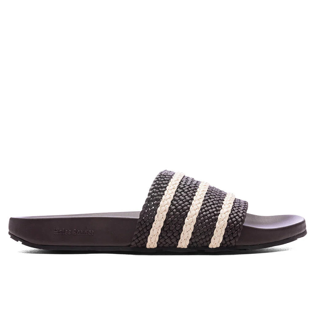 Adidas Originals x Wales Bonner Adilette Dark Brown Wonder White Night Brown