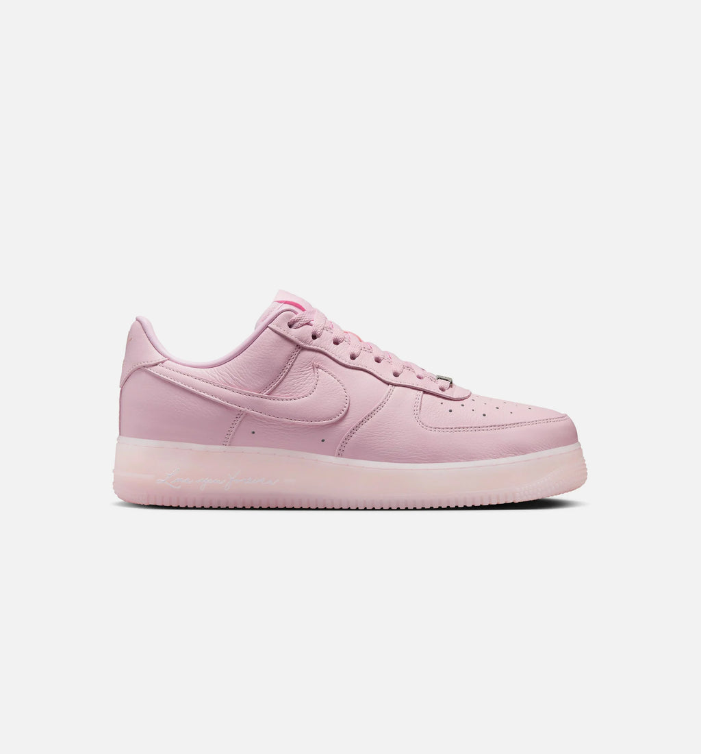 NOCTA x Air Force 1 Low Pink Foam Mens Lifestyle Shoe Pink Foam Cobalt Tint Metallic Silver