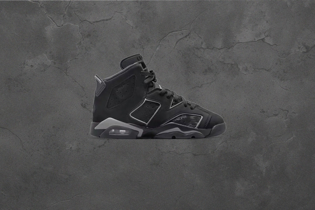 Air Jordan 6 Retro Cap and Gown GS Black Reflect Silver Black