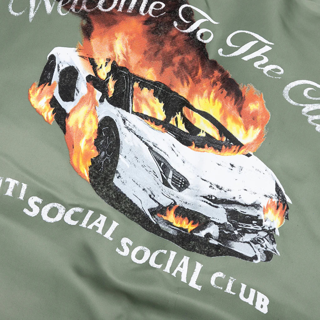 Welcome To The Club Ma 1 Jacket Olive