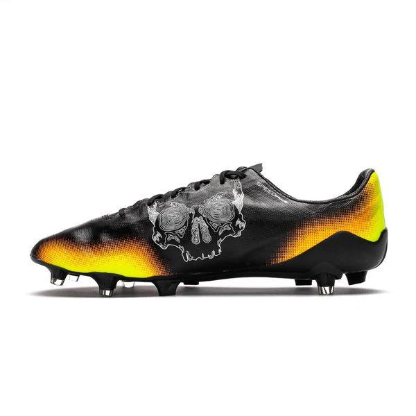 PUMA Evospeed SL II Graphic FG Firm Ground Soccer Cleats Black White Safety Yellow Orange