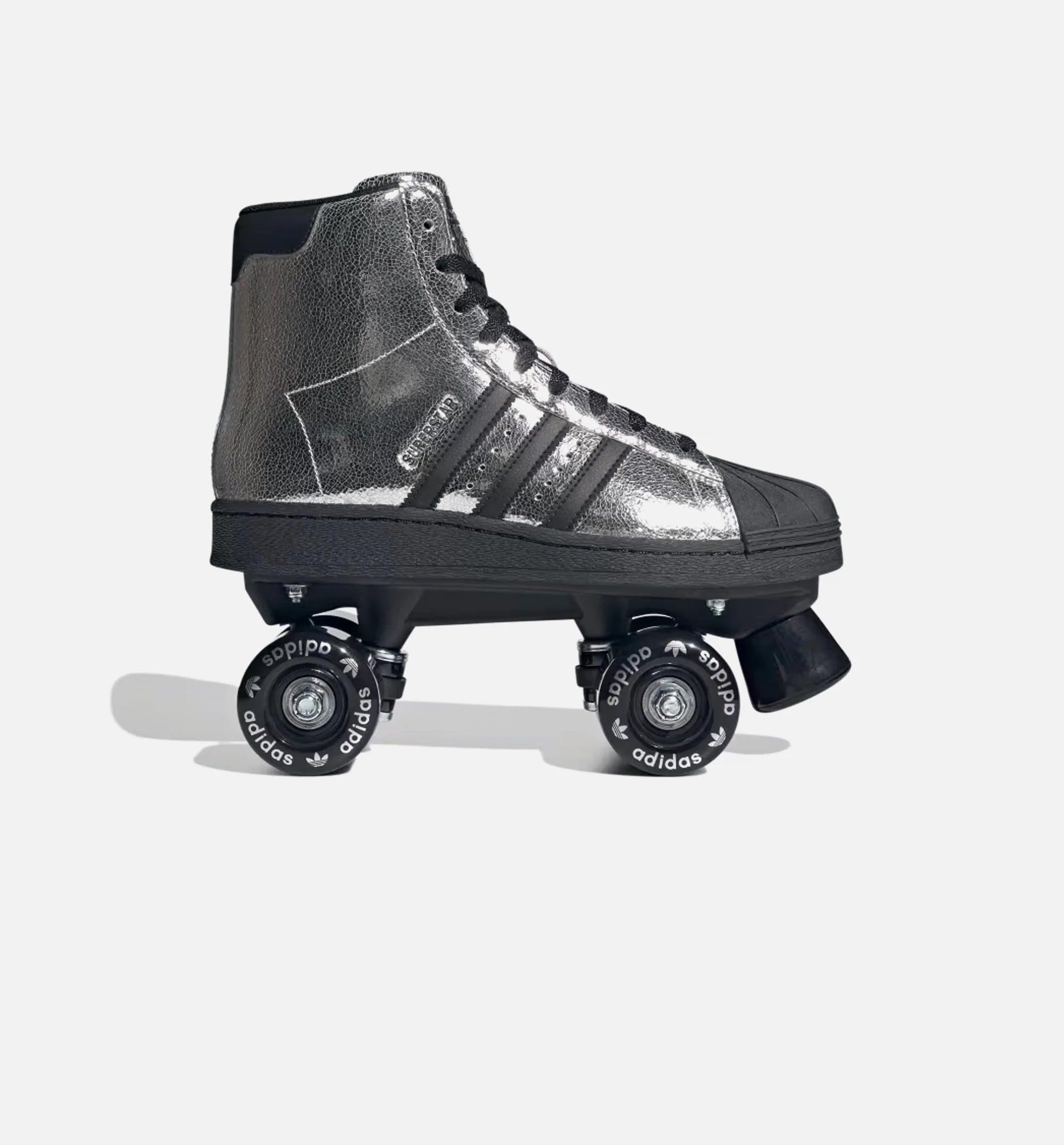 Superstar 82 Roller Skates Womens Lifestyle Shoe Silver Metallic Core Black Cloud White