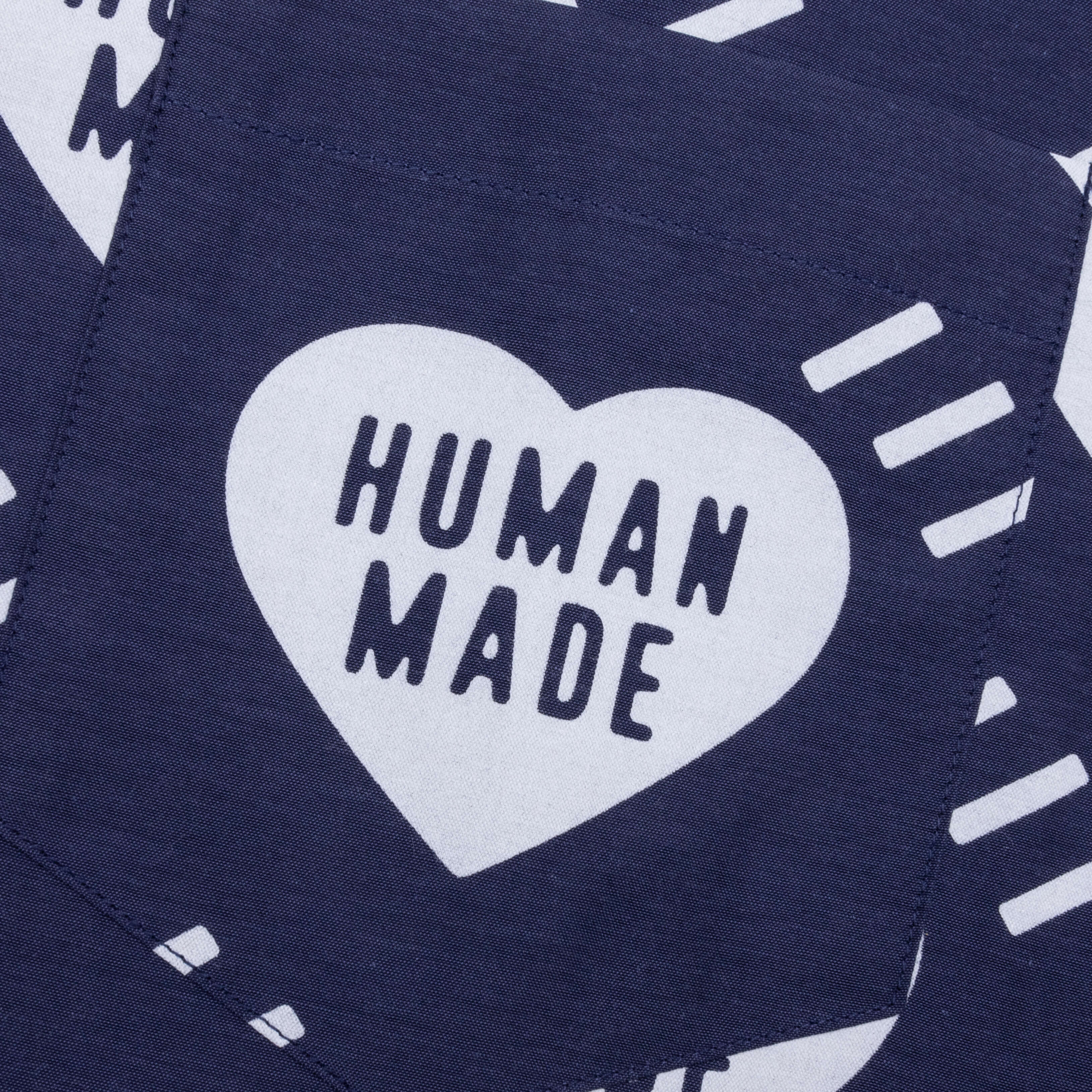 Heart Aloha Shirt Navy