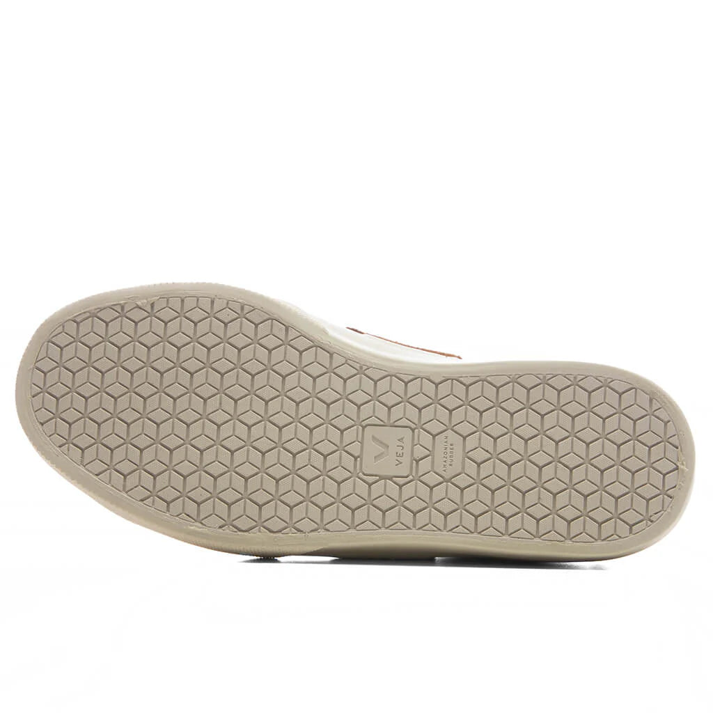 Womens Campo Leather White Cognac