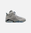 Air Jordan 6 Retro Georgetown Grade School Lifestyle Shoe Grey Navy Blue Free Shipping
