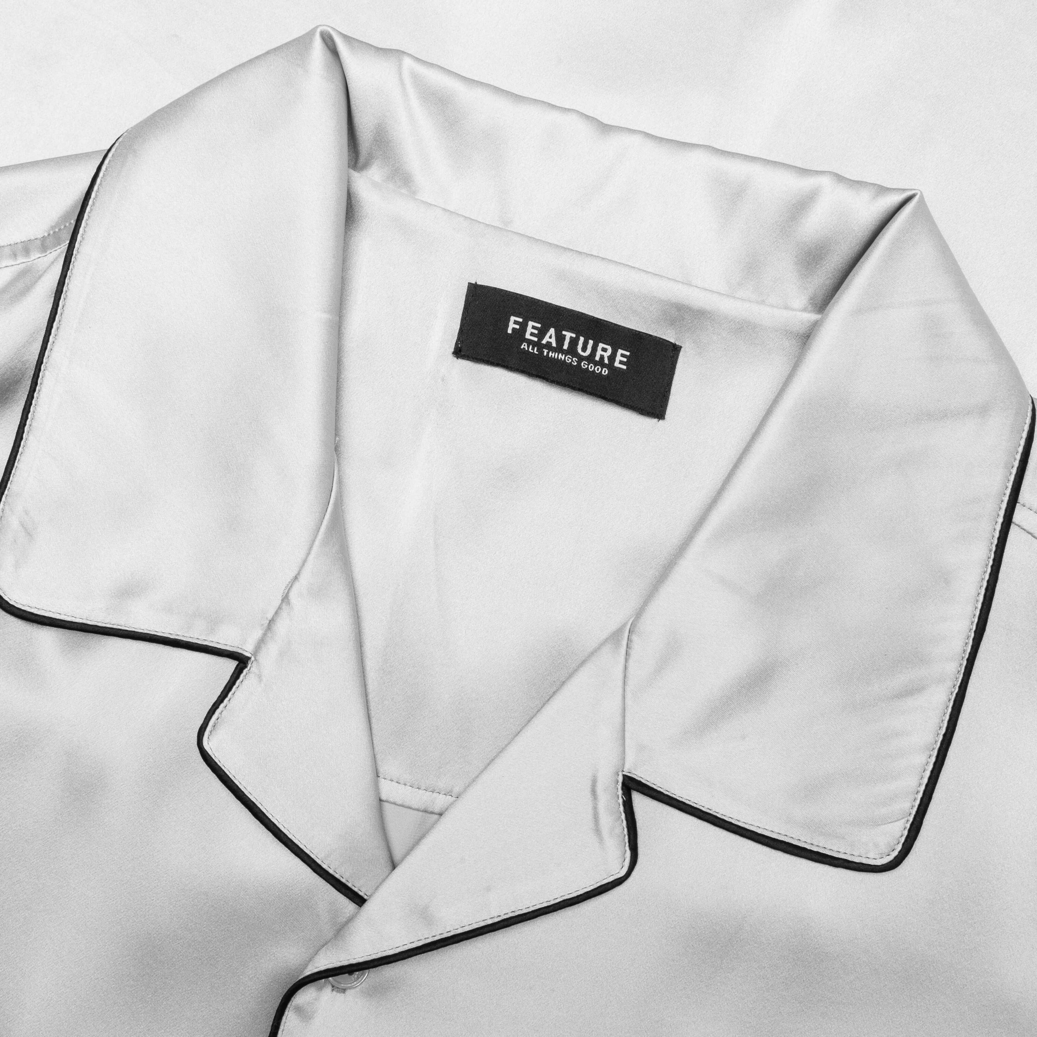 Baptiste Silk Shirt Silver