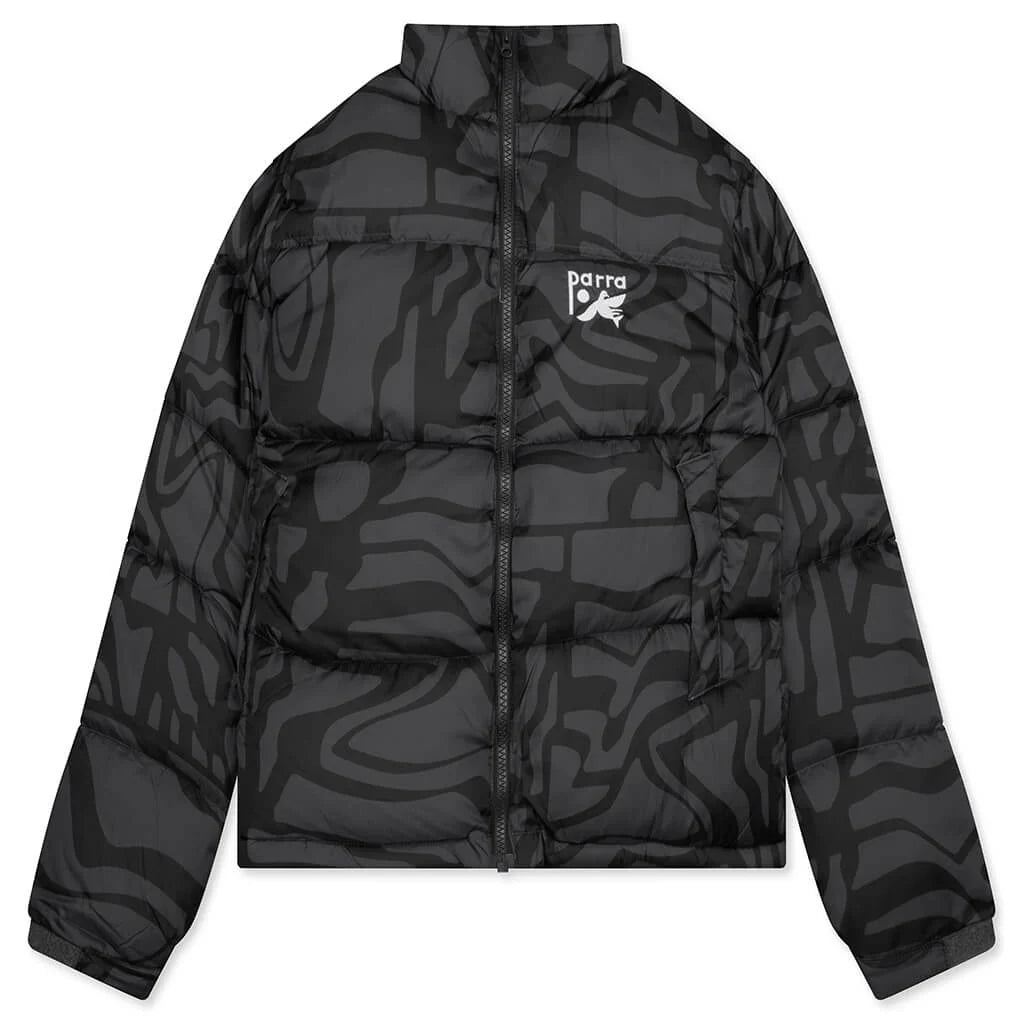 Broken Ftp Puffer Jacket Black