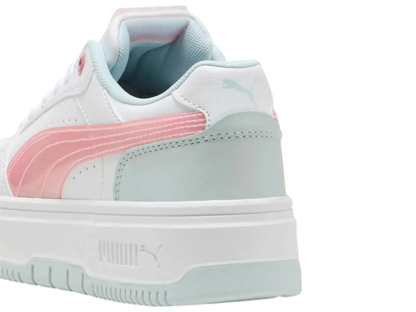 Tenis Puma Rebound Femme Space Belle Blanco y Rosa para Niña