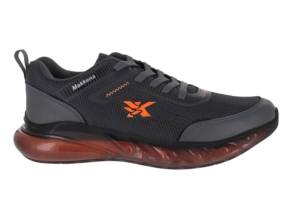 Tenis de Baloncesto Makena Gris y Naranja para Hombre