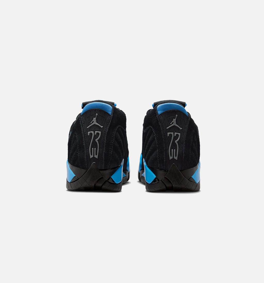 Air Jordan 14 Retro Black University Blue Grade School Lifestyle Shoe Black White University Blue