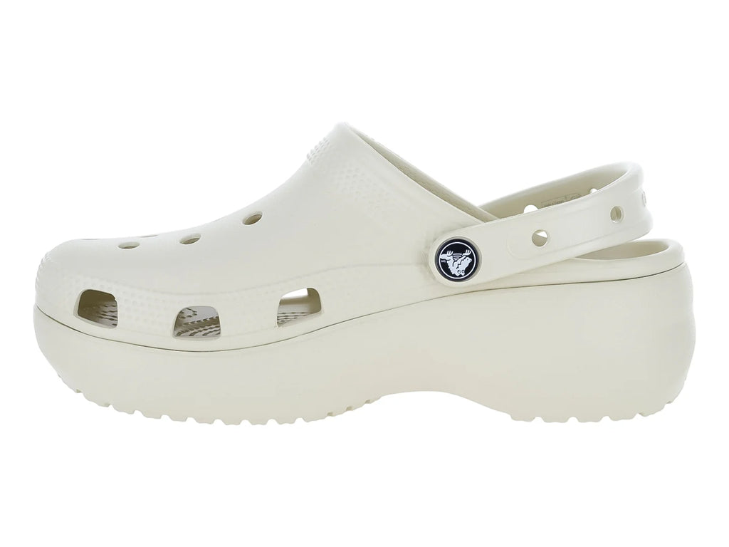Sandalias Crocs Classic Platform Clog Color Bone para Mujer