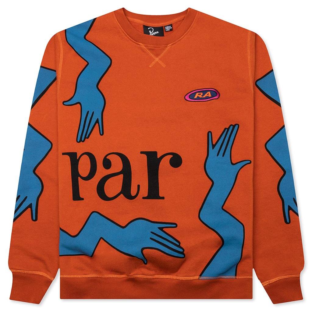 Early Grab Crewneck Sweatshirt Sienna Orange
