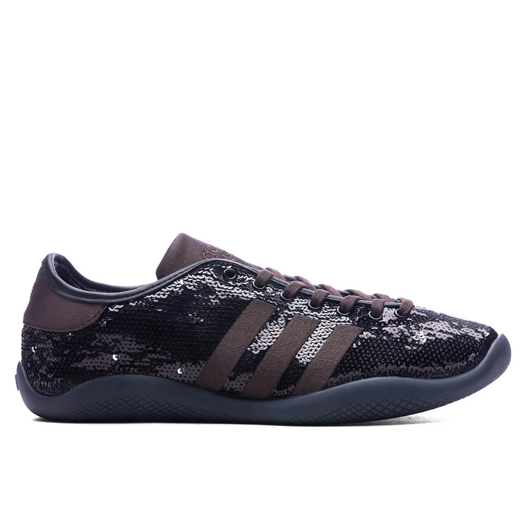 Adidas Originals x Wales Bonner Karintha Sequin Core Black Silver Metallic Dark Brown