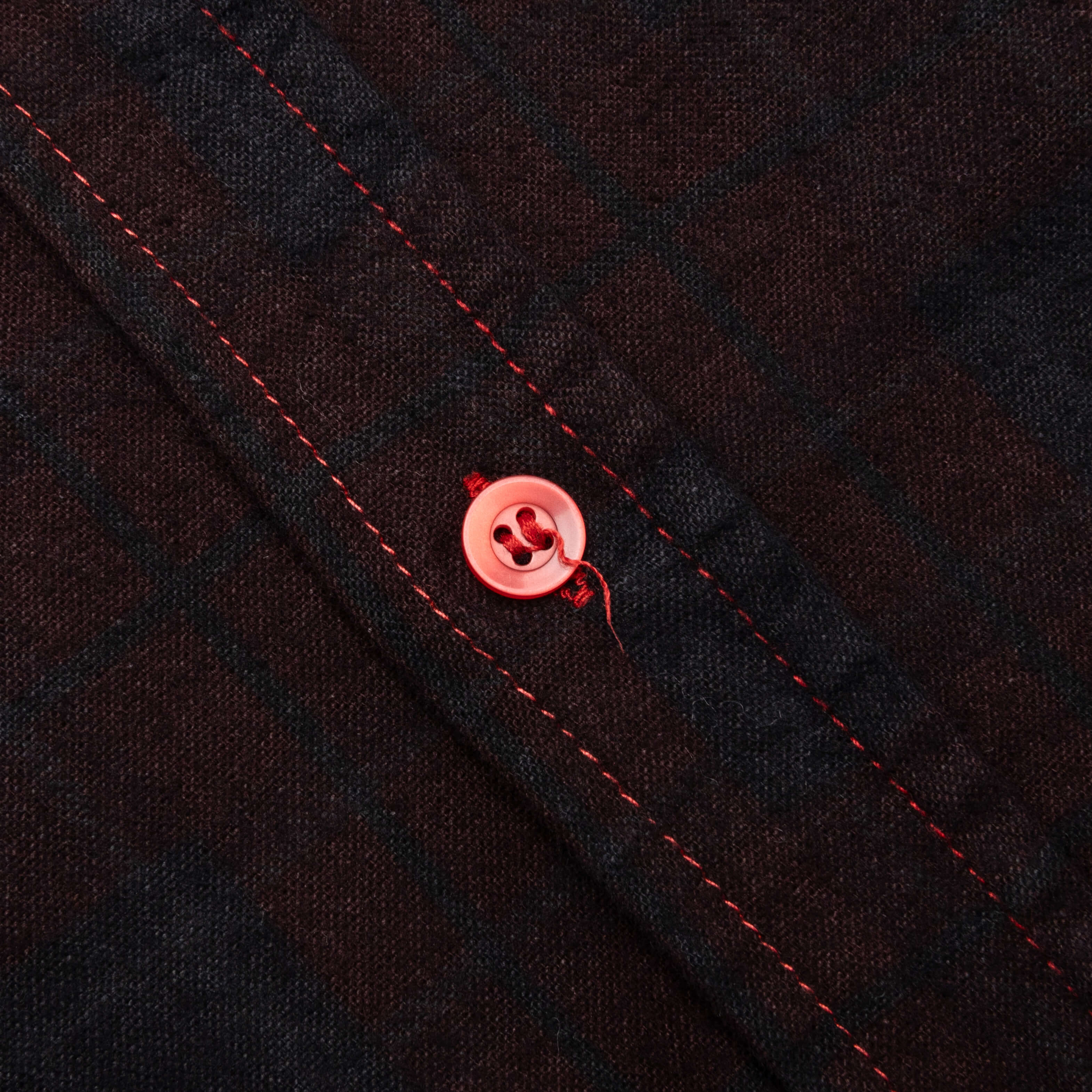 Flannel Shirt 7 Cuts Shirt Over Dye Black