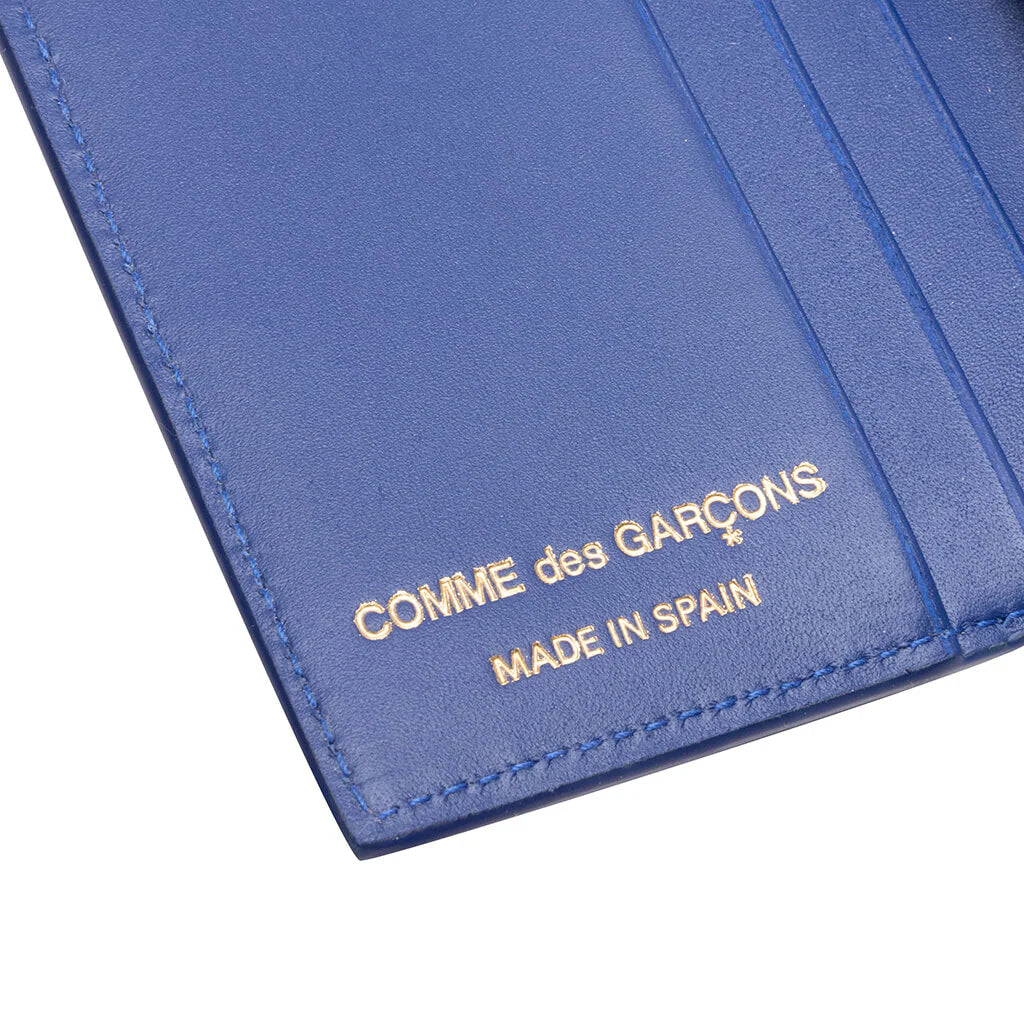 Comme des Garcons Polka Dots Wallet Navy