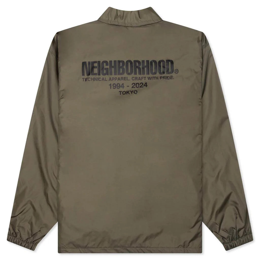 Windbreaker Coach Jacket Olive Drab