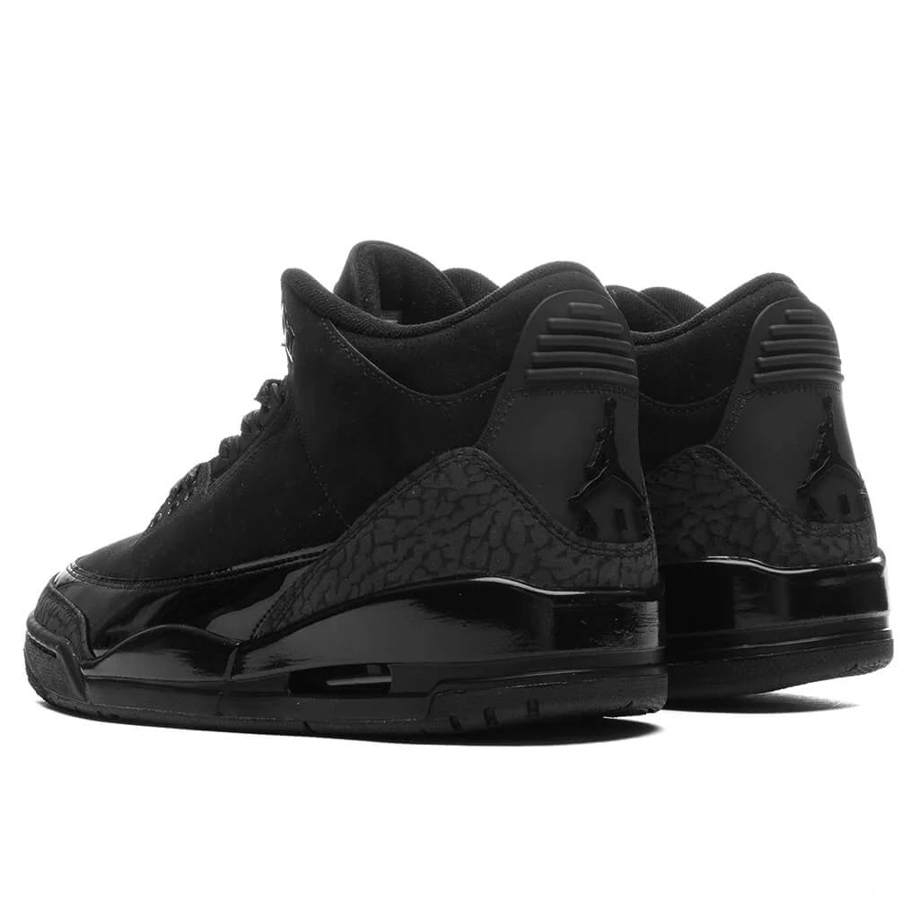 Air Jordan 3 Retro Black Cat Black Dark Charcoal White