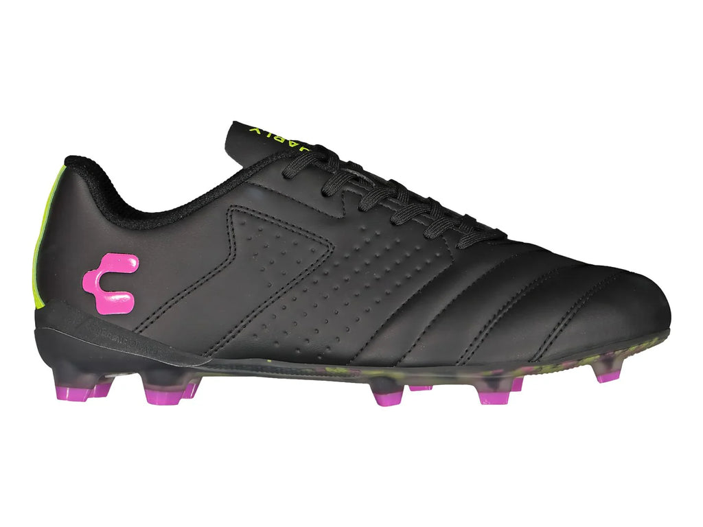 Tenis de Fútbol Charly Negro con Lima y Coral para Hombre