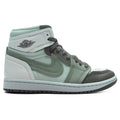Womens Air Jordan 1 High Method of Make Medium Olive Oil Green Sea Glass Seafoam