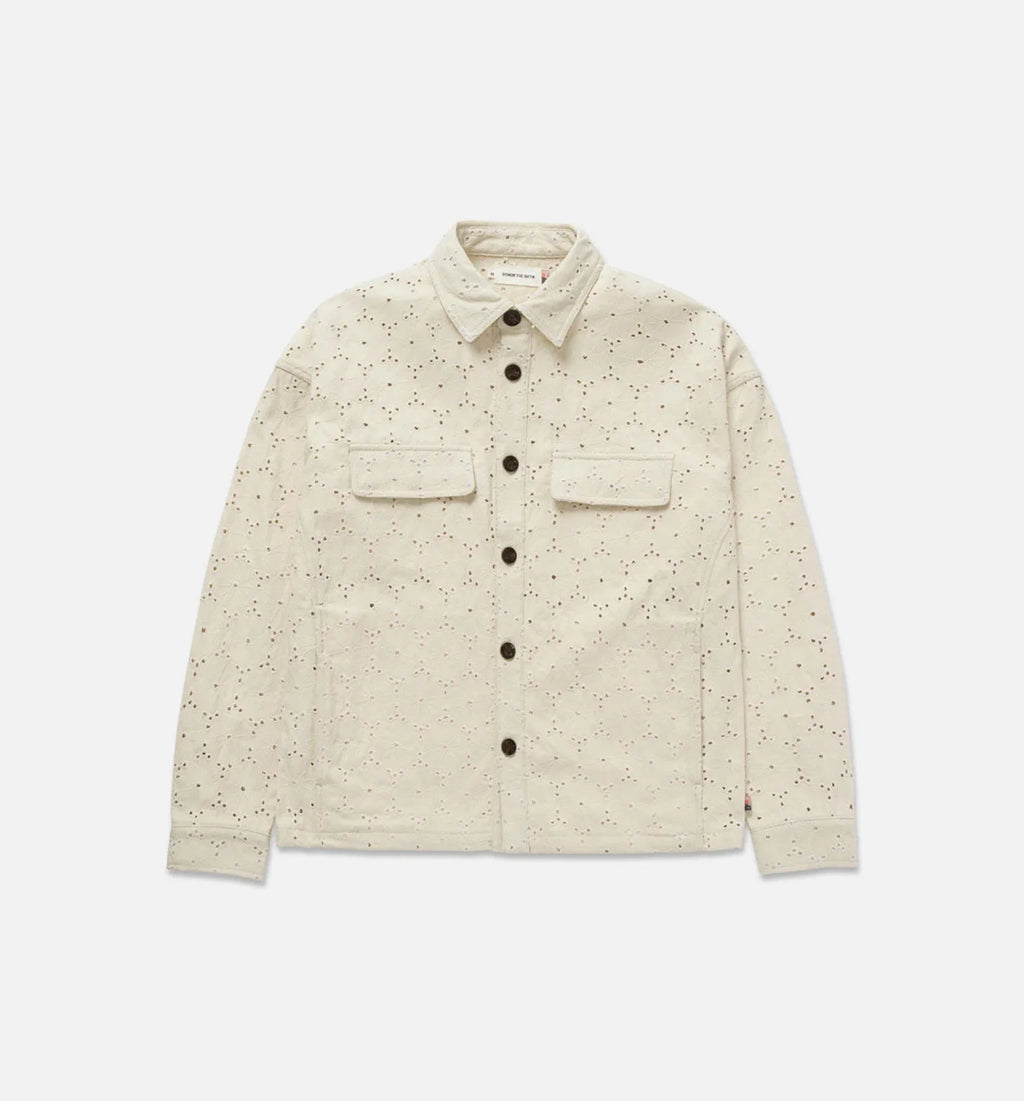 Legacy Eyelet Mens Long Sleeve Shirt Bone
