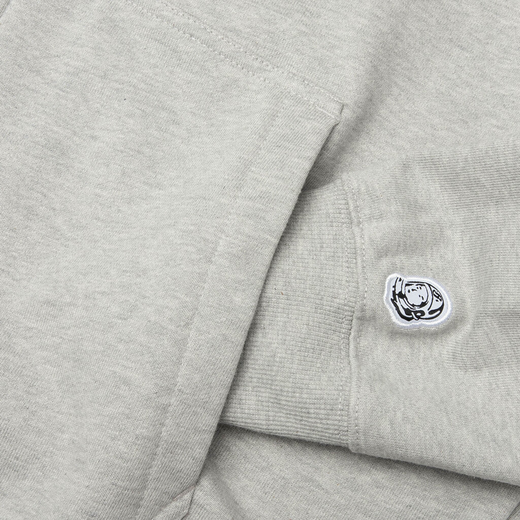 Script Zip Hoodie Heather Grey