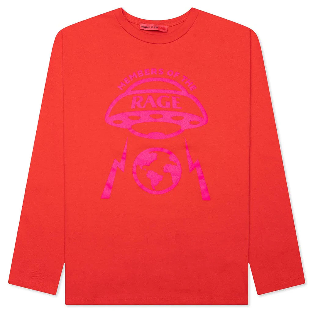 Oversized Planet L S T Shirt Infrared