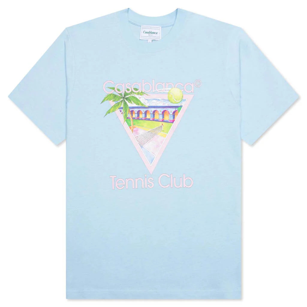 Tennis Club Icon Tee Pale Blue