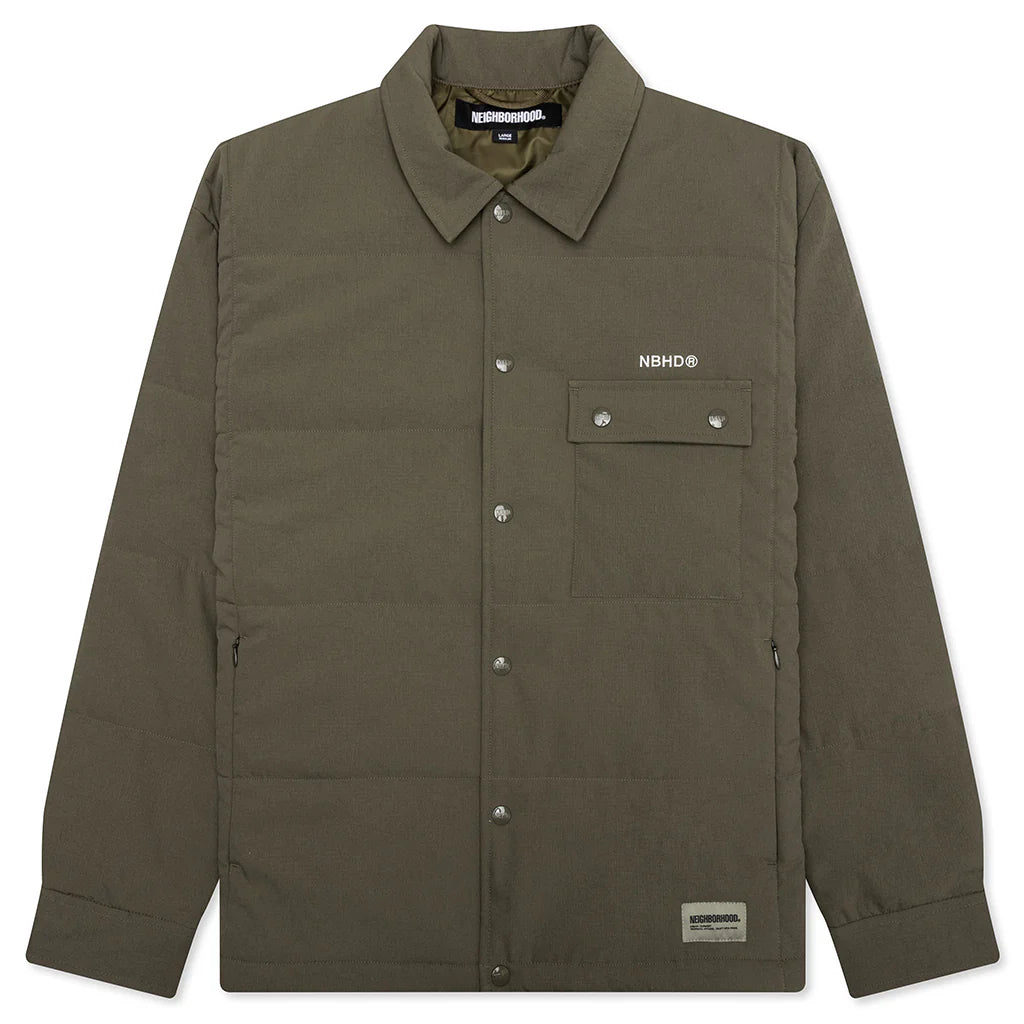Padded Shirt L S Olive