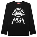 Oversized Logo L S T Shirt Black