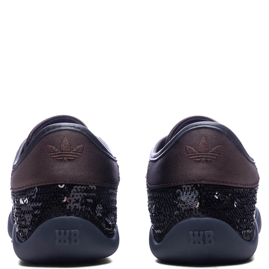 Adidas Originals x Wales Bonner Karintha Sequin Core Black Silver Metallic Dark Brown