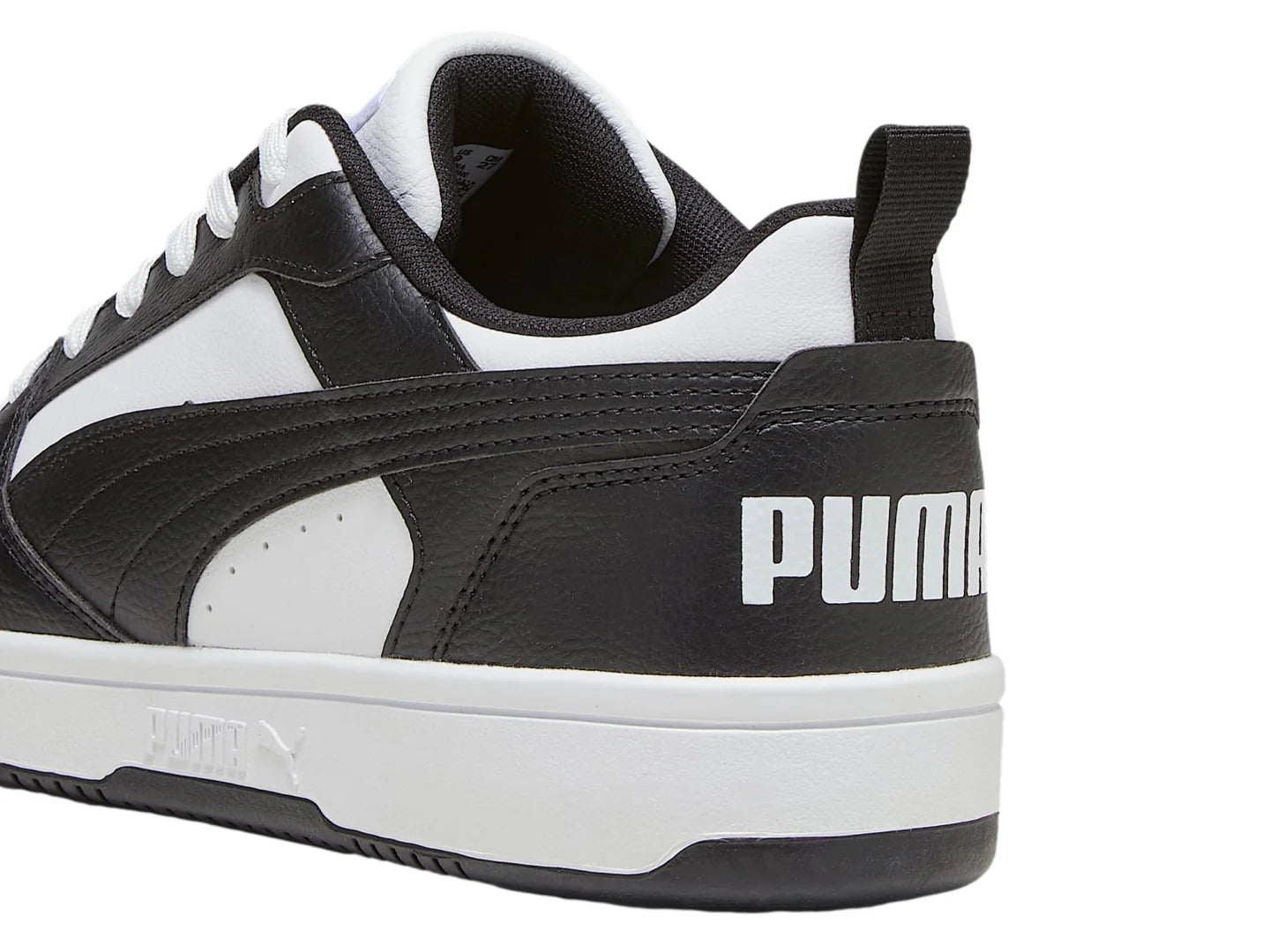 Tenis PUMA Rebound V6 Low Blanco y Negro para Mujer